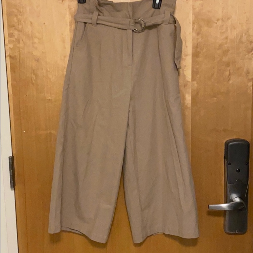 Wide Leg Paper Bag Trouser